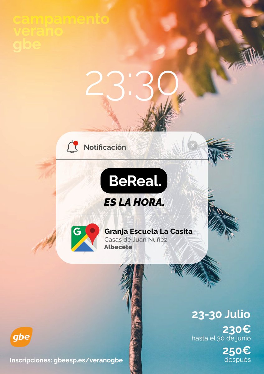 gbeesp's tweet image. ¡Llega el Verano GBE! ¡Mañana abrimos inscripciones! A las 19:00. Toda la información y la inscripción en gbeesp.es/veranogbe