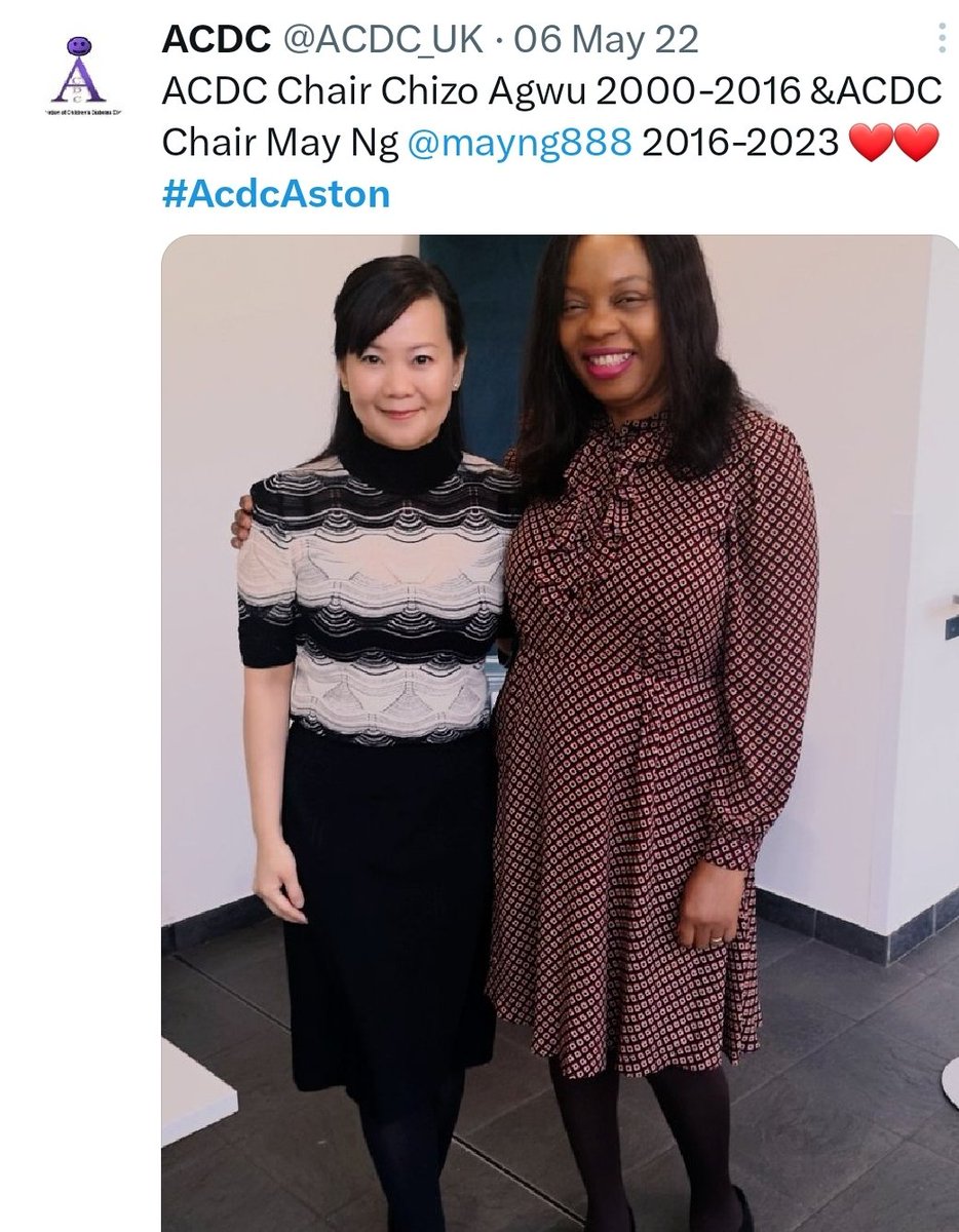 ACDC_UK's tweet photo. ❤️ACDC Chairs Chizo Agwu 2000-2016, May Ng @mayng888 2016-2023 , Fiona Regan 2023-
#acdcAston https://t.co/0nLbv2Zs4Y