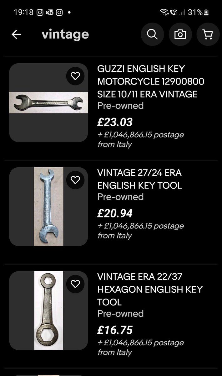 Why is eBay not being investigated for money laundering? Unless it really costs over £1m to post a spanner from Italy. Maybe it's another effect of BREXIT.