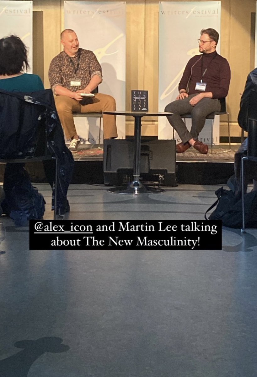ProfMartinL's tweet image. It was my absolute honor to chat with @alex_icon last night! “The New Masculinity” is a wonderful exploration of manhood, maleness, masculinity and the modern world. Thank you to @Writersfest for having us