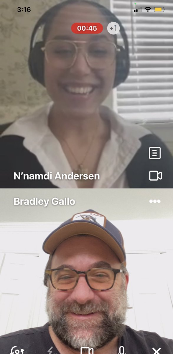 Great session with N’namdi!  We discussed how to launch her directorial debut with scripts she has written and tips to getting a production company to finance them. 

If you are looking for advice book a session with me on this new app intro.co/BradleyGallo