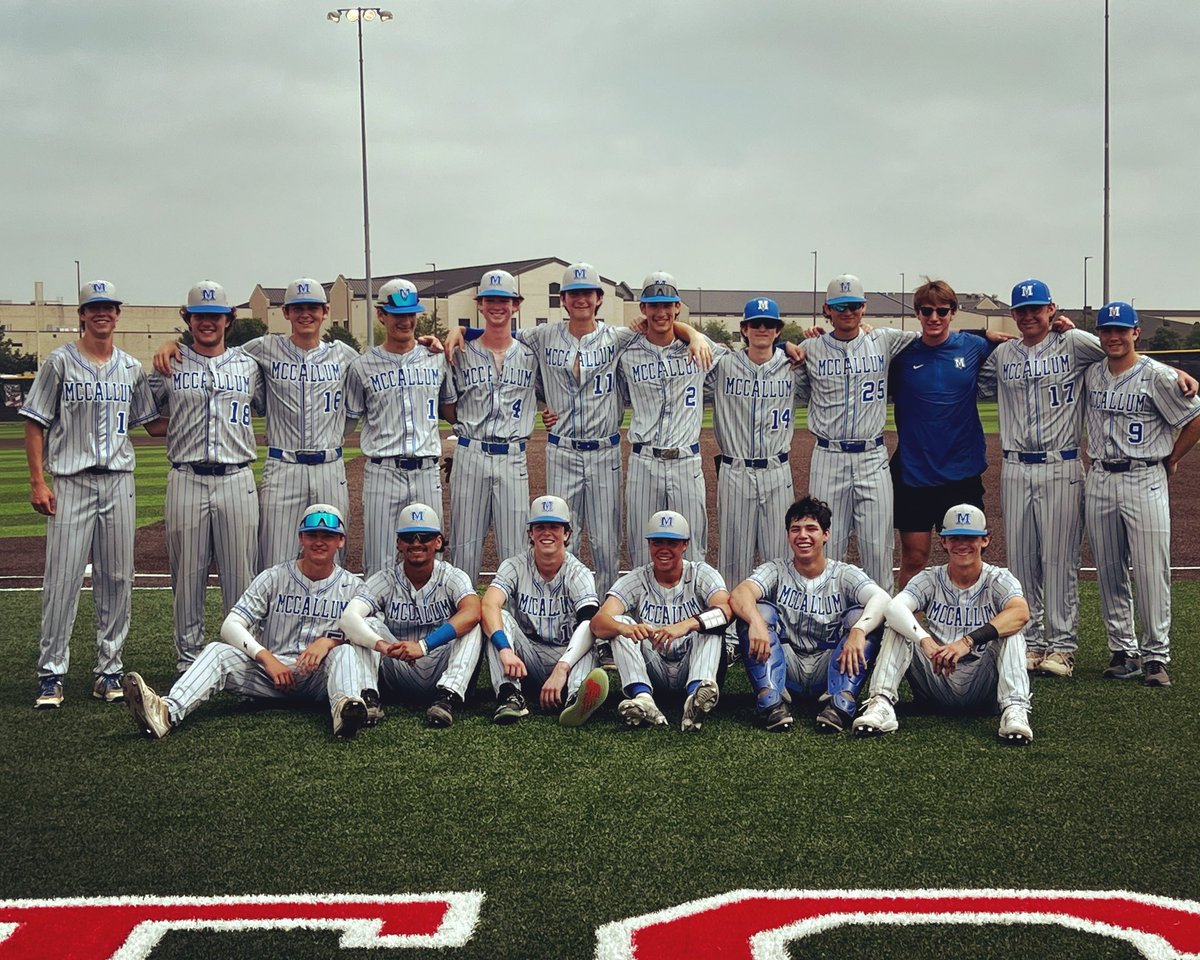 MacKnightBSBL's tweet photo. The McCallum Knights are Bi-District Champions!! They sweep East View with a 2-1 win in game 2. Go Knights!!!

⚔️⚾️💪

@var_austin @TxHS_Baseball @MaxprepsGameday @macstudentmedia @ActionBaseball @tx_senators @KXAN_News @KVUE @MikeBarnesMedia 

#mccallumbaseball #macknights #makehistory #goknights #txhsbaseball #varsitybaseball