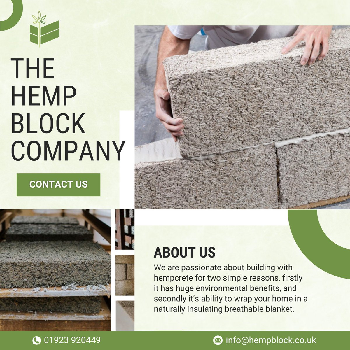 🌿Meet The Hemp Block Company! We build with #hempcrete for a greener planet and cosy, energy-efficient homes. Discover more about us. Link in Bio!🌎🏠 #hempblocks #SustainableBuilding #EcoFriendly #GreenHomes #Insulation #EnergyEfficiency