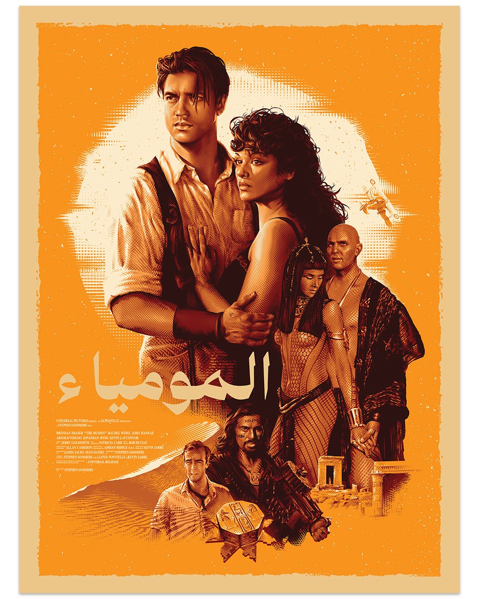 Only 3 prints left of 'The Mummy' Variant screen print by @TracieChing in our shop! View the collection here: spoke-art.com/collections/co… #TracieChing #SpokeArt #TheMummy #screenprint #BrendanFraser #RachelWeisz