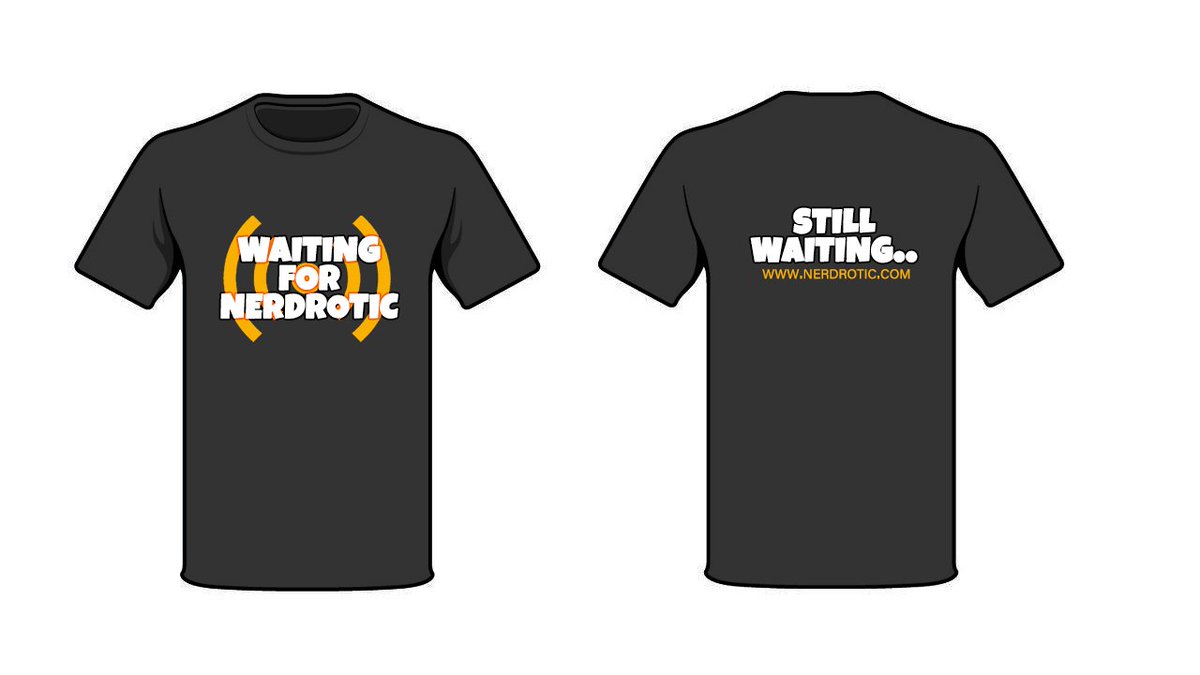 cj_rebelink's tweet image. Buy yours today!  (t-shirts don&apos;t really exist)

All proceeds will go to purchasing a motorized walker for Gary!  Call now, operators are standing by!
1-800-Git-Fast  #WaitingForNerdrotic