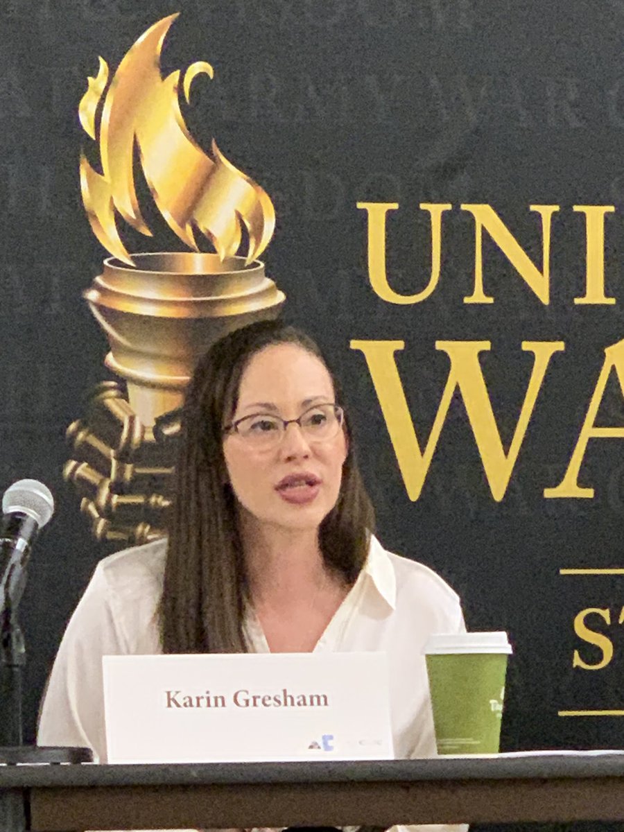 Proud of Karin Gresham, recently retired Army LTC, who finished off her first year in KU’s PhD program with a great paper at the AWC’s AVF conference