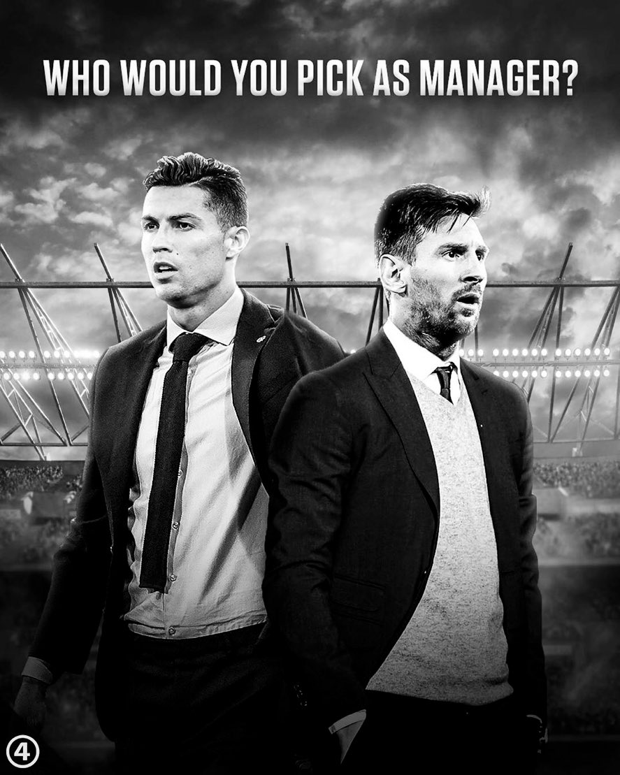 tomxsena's tweet photo. If Love was the metric for selecting a manager, I'd choose Leo Messi any day over CR7 #LoveOverLogic #MessiIsLove #RomanticFootball #HeartOverHead #CheesyLove #ManagerCrush #MessiMagic #HeartOfTheTeam https://t.co/xOhAkW5edr