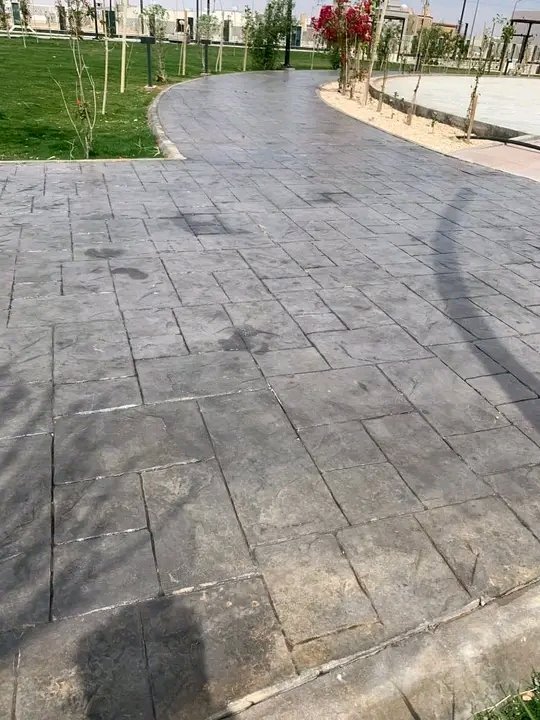 صبة مزانيه صبة مطبوعة الخرسانه