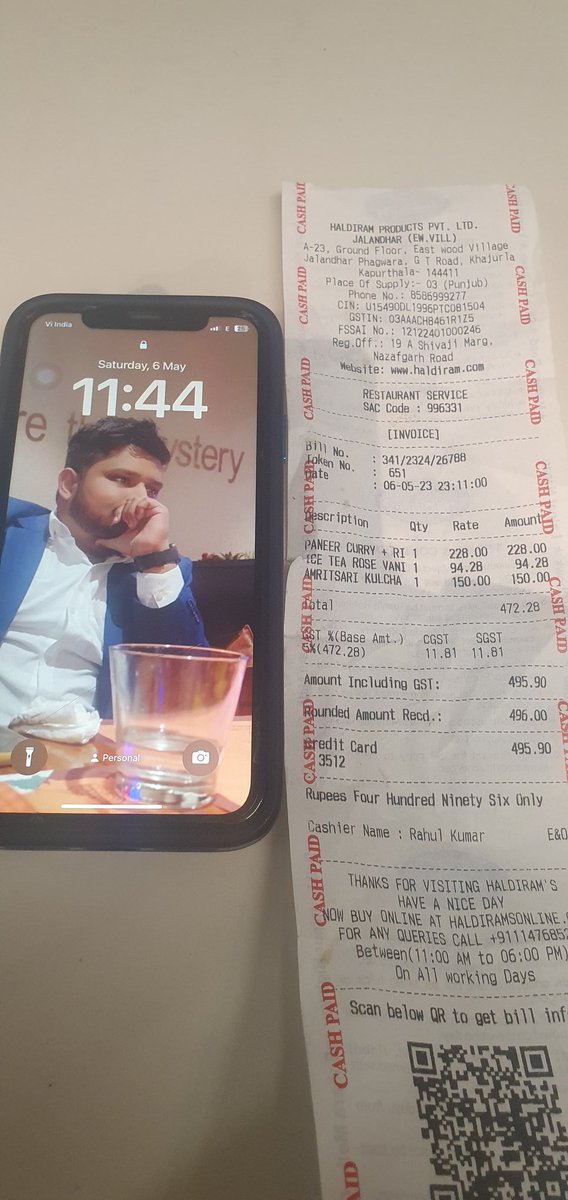 saurabh_196's tweet photo. Very poor service, kitchen counter closed but they took our order and I was waiting for 45 min but still food was not delivered, when asked they said our gas ran out so we closed our kitchen and kept us waiting without any information @haldiramfoods https://t.co/ByjUYtJJew
