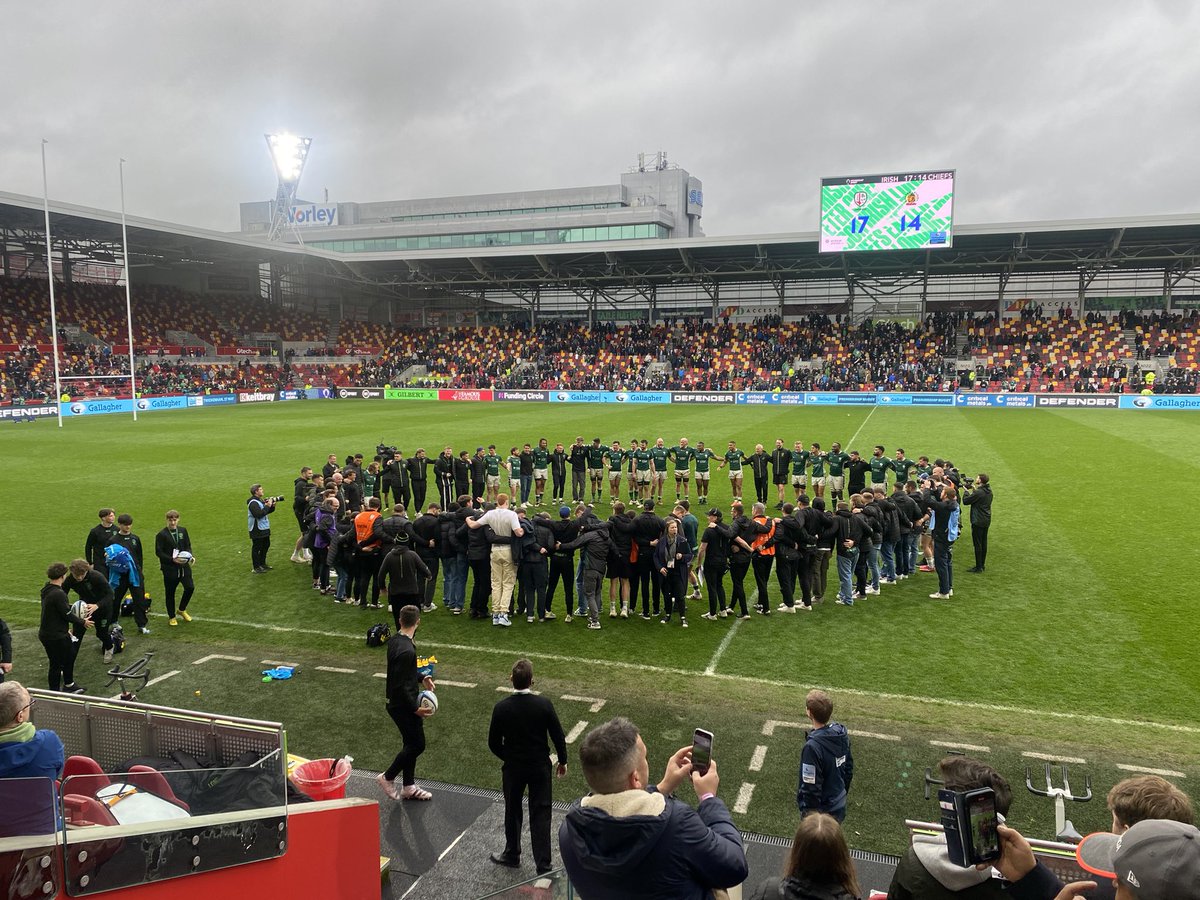 Great atmosphere today. Scraped home but well played <a href="/londonirish/">London Irish</a>. Let’s get this thing done and roll on next year