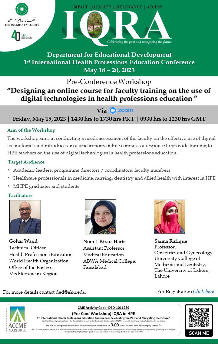 Technology Enhanced Learning is essential in this day and age. Want to make your  course? Don't miss this workshop  
#akuded  #AKUGLOBAL 
aku.edu/events/pages/e…