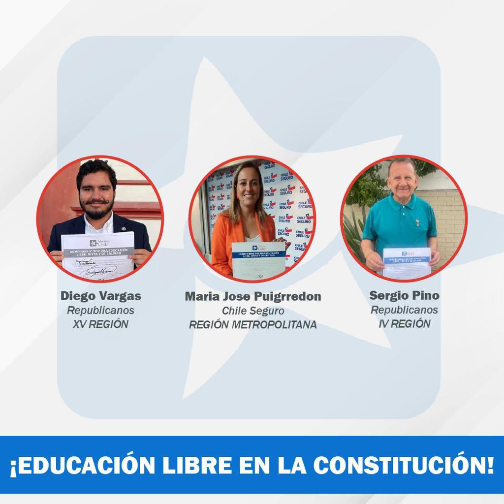 #educacionlibre 
Candidatos que defenderán la educación justa, libre y de calidad en el #ConsejoConstitucional 💪🏻🇨🇱

<a href="/EducParaChile/">Educación para Chile</a>