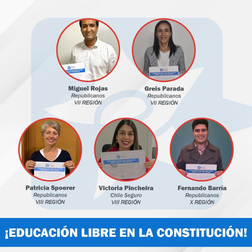EducParaChile's tweet photo. #educacionlibre 
Candidatos que defenderán la educación justa, libre y de calidad en el #ConsejoConstitucional 💪🏻🇨🇱

@EducParaChile https://t.co/QqiNm7Ix6q