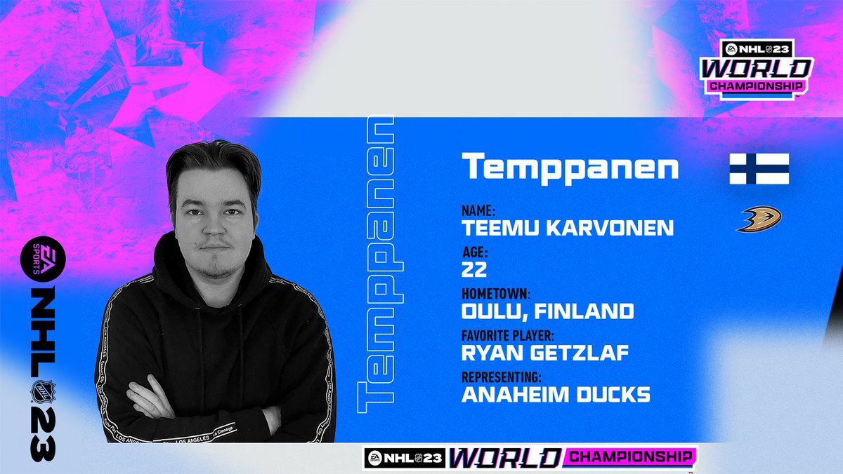 Anaheim Ducks Gaming (@nhlducksgaming) on Twitter photo Uusi <a href="/AnaheimDucks/">Anaheim Ducks</a>’ia edustava Teemu ei olekaan <a href="/TeemuSel8nne/">Teemu Selanne</a> vaan Karvonen! Suuronnittelut menestyksestä #NHL23GWC Euroopan mestaruusturnauksessa, <a href="/temppanen_/">Teemu Karvonen</a> ja onnea Nashvilleen. Olemme täällä Kaliforniassa hengessä mukana ja seuraamme innolla mitä saat ensi kuussa aikaiseksi! Uusi <a href="/AnaheimDucks/">Anaheim Ducks</a>’ia edustava Teemu ei olekaan <a href="/TeemuSel8nne/">Teemu Selanne</a> vaan Karvonen! Suuronnittelut menestyksestä #NHL23GWC Euroopan mestaruusturnauksessa, <a href="/temppanen_/">Teemu Karvonen</a> ja onnea Nashvilleen. Olemme täällä Kaliforniassa hengessä mukana ja seuraamme innolla mitä saat ensi kuussa aikaiseksi!