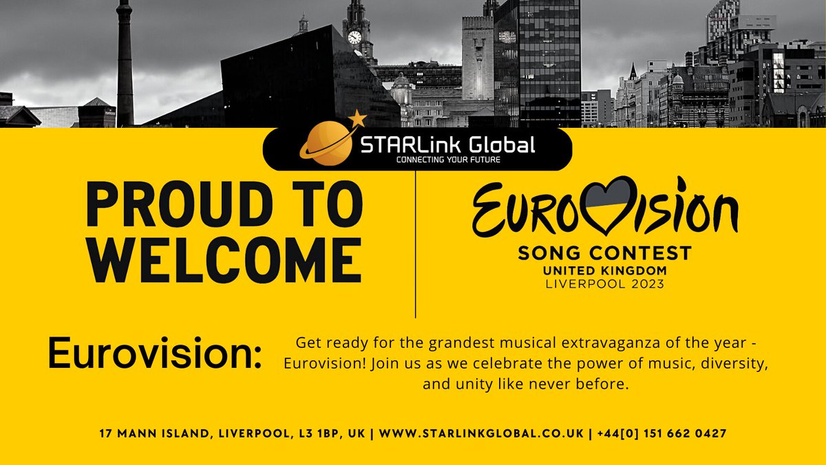 Check Out Our Latest Blog >>> 
starlinkglobal.co.uk/eurovision-202…
 #Eurovision #Eurovision2023 #Liverpool #liverpoolbusiness #WebsiteDesign #webdevelopment #zoho #CRM #liverpoolseo #news #liverpoolblogs #liverpoolnews #Starlink #liverpoollive