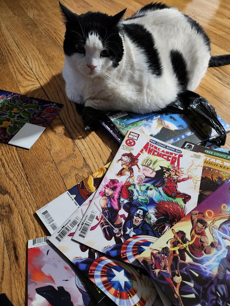 Treble likes all the comic books I got at #FreeComicBookDay