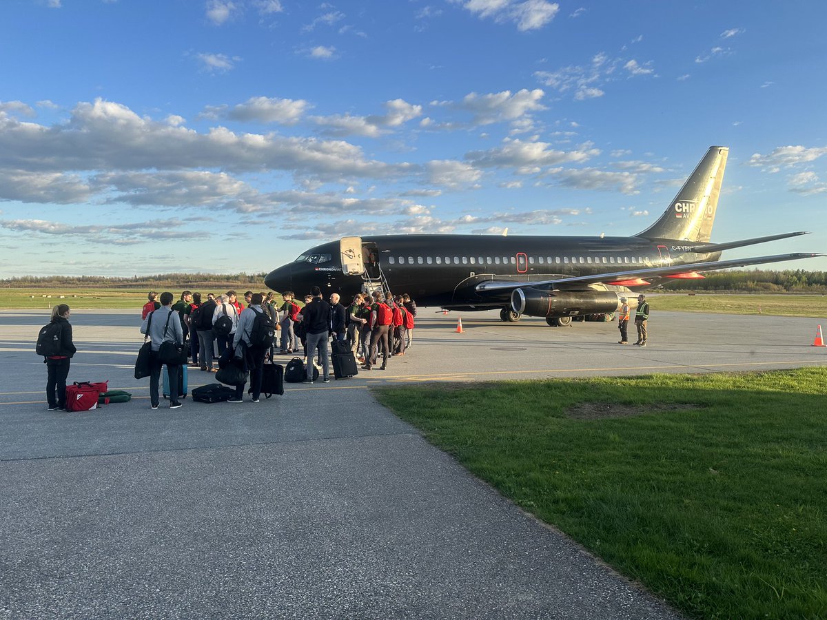 HFXMooseheads's tweet image. Wheels down in Sherbrooke. #GoMooseGo🫎