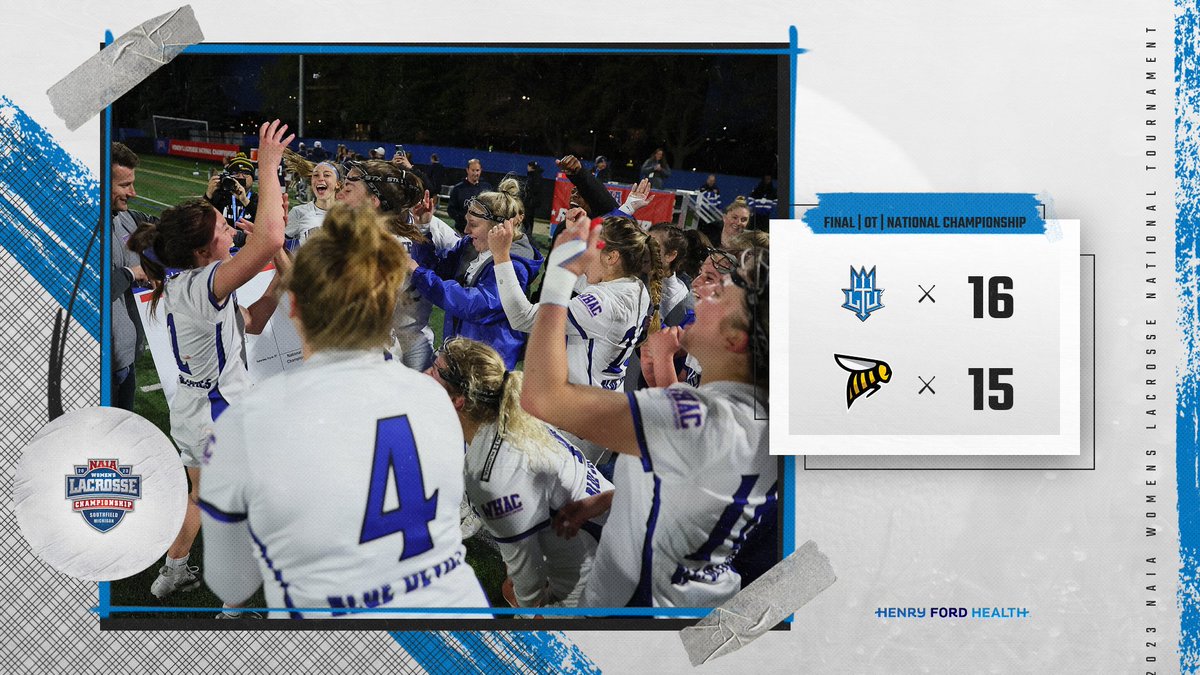 BREAKING: Your Women's Lacrosse NATIONAL CHAMPIONS are YOUR Lawrence Tech Blue Devils! #WeAreLTU