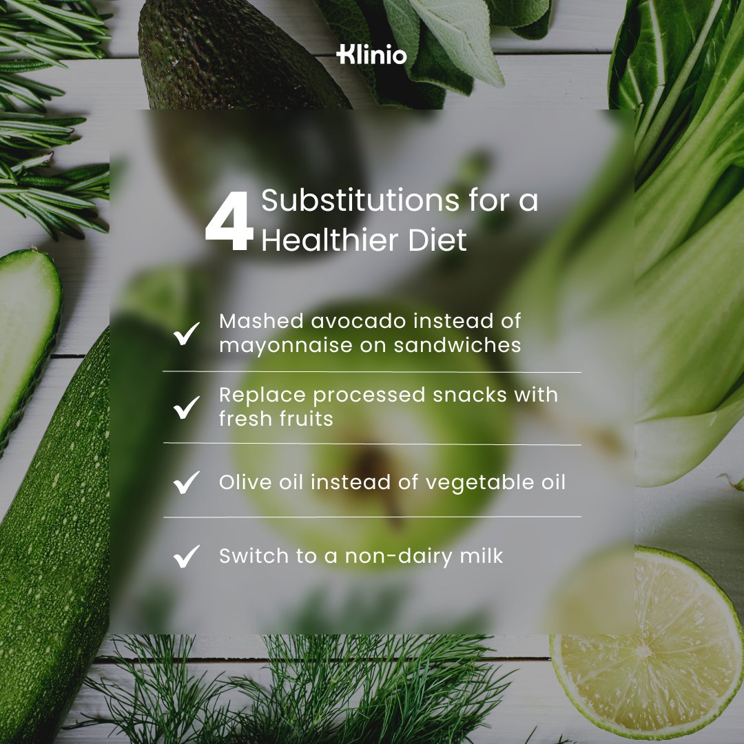 Klinio on Twitter: "For people with diabetes, #healthy substitutes can ...