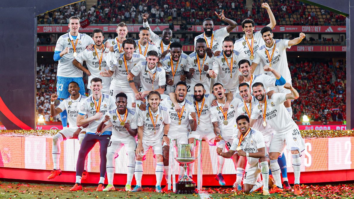 realmadrid's tweet photo. 🏆 ¡PUEDE PARECER UN DOMINGO CUALQUIERA, PERO NO, SOMOS CAMPEONES DE LA COPA EL REY!
🙌 ¡Así que, feliz domingo #Madridistas!
#CampeonesCopa https://t.co/e9D1kw0Z5W