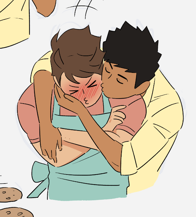 flunflun's tweet photo. baker oiks wip 👨‍🍳🍪 #iwaoi https://t.co/URRCv8tWnY