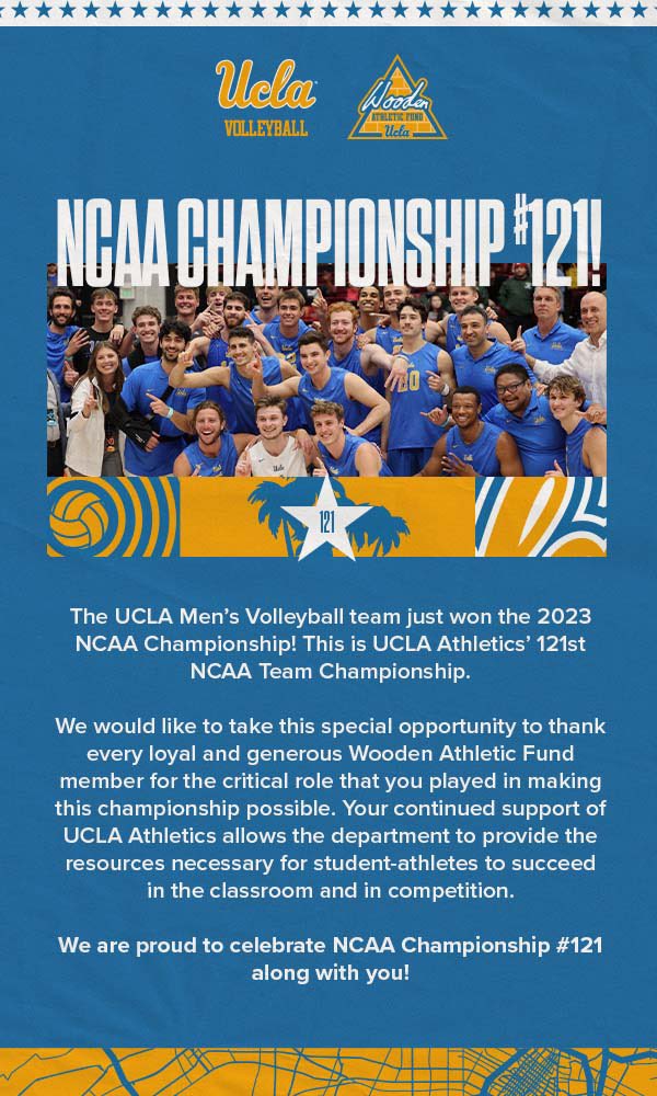 WoodenFund's tweet photo. 🏆Champions Made Here🏆 #121 #GoBruins https://t.co/E9GwuBTHv8
