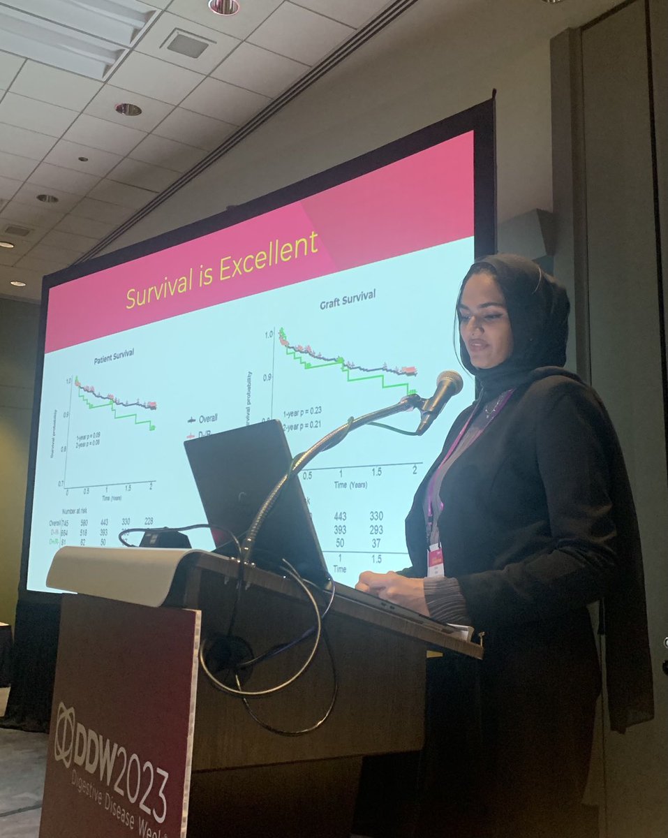 Great oral presentation by @SarahKhan9894 ⁦@DDWMeeting⁩ ⭐️ HCV Donor status does not influence graft failure and mortality in 2-year follow-up