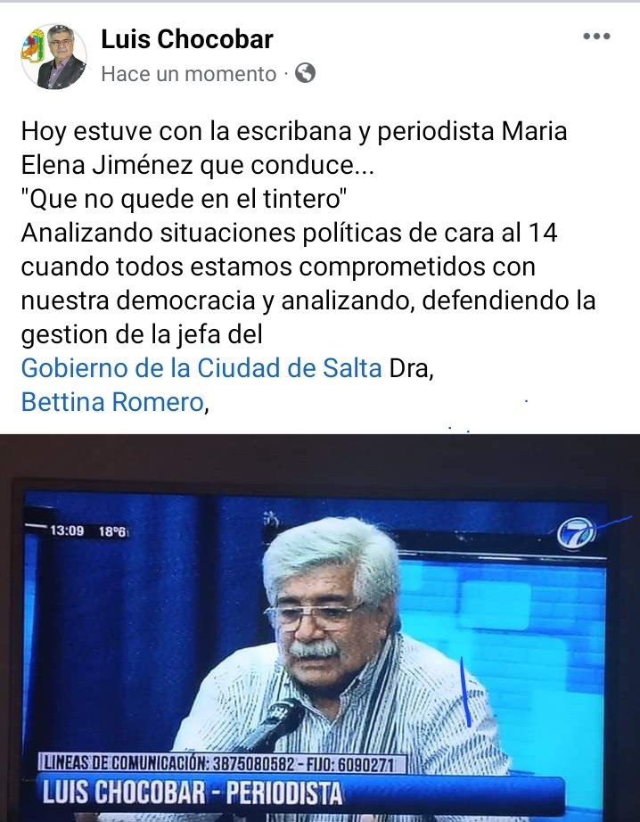 ChocobarLuis's tweet photo. @Gobierno de la Ciudad de Salta
Gestión Dra 
@RomeroBettina https://t.co/9ZvYu7OAzy