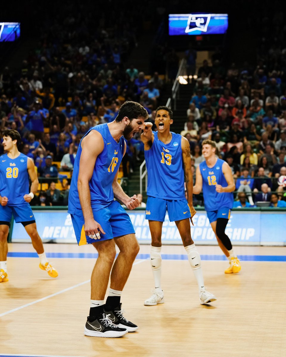 UCLAAthletics's tweet photo. NATTY 🏆 #121 

#ChampionsMadeHere @UCLAMVB https://t.co/9BEVMQkcpV