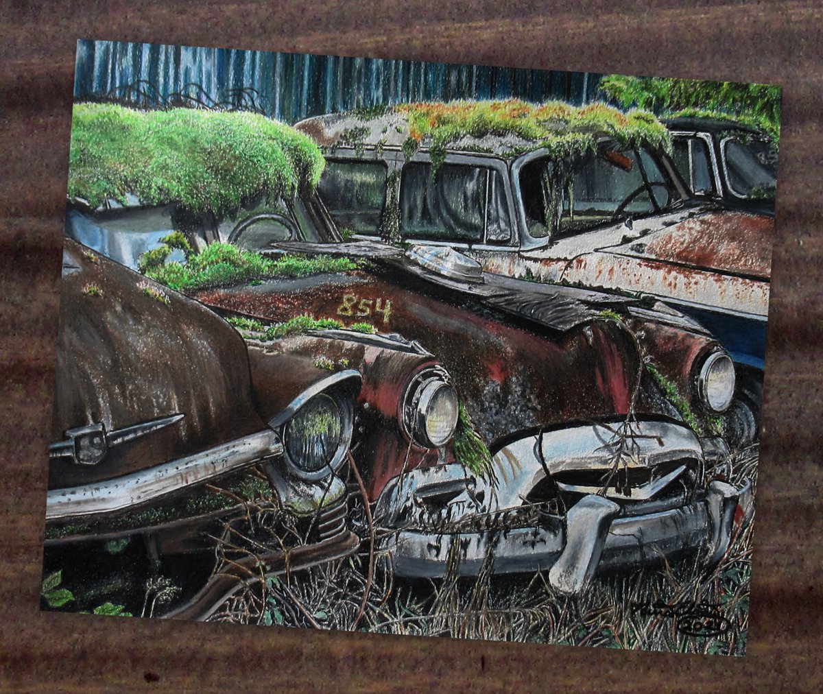 'Fading Out'
Prints from The Salvage Series
steelart.storenvy.com/collections/14…
SteelArt By N.E.Thompson

#art #prints #artprints #cars #junk #salvage #yard #classiccars #artseries #wallart #realism #artwork
