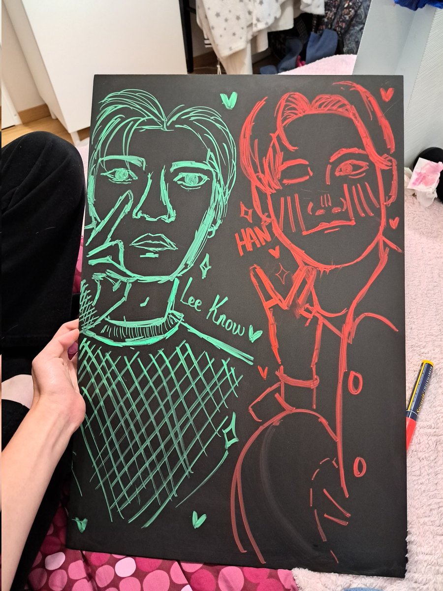 flower11_28's tweet photo. Me and my friend draw you !! ☆ @Stray_Kids https://t.co/Jvny0vqMLI