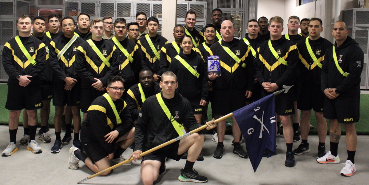 2_14Infantry's tweet photo. The Golden Dragons are extremely proud of our Ghost company for being runner up in the 18th Airborne Corps Army Award for Maintenance Excellence. G Co was selected to represent 10th Mountain Division at the Corps competition and we look forward to taking home 1st next year! https://t.co/LijRYq8u9U