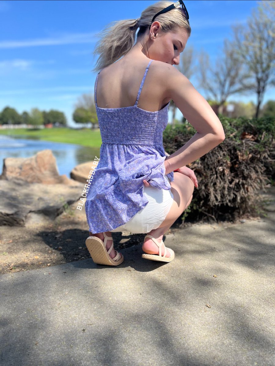 cici🍼👼🏼💫 on Twitter "such a pretty day for a diapered walk🌷"