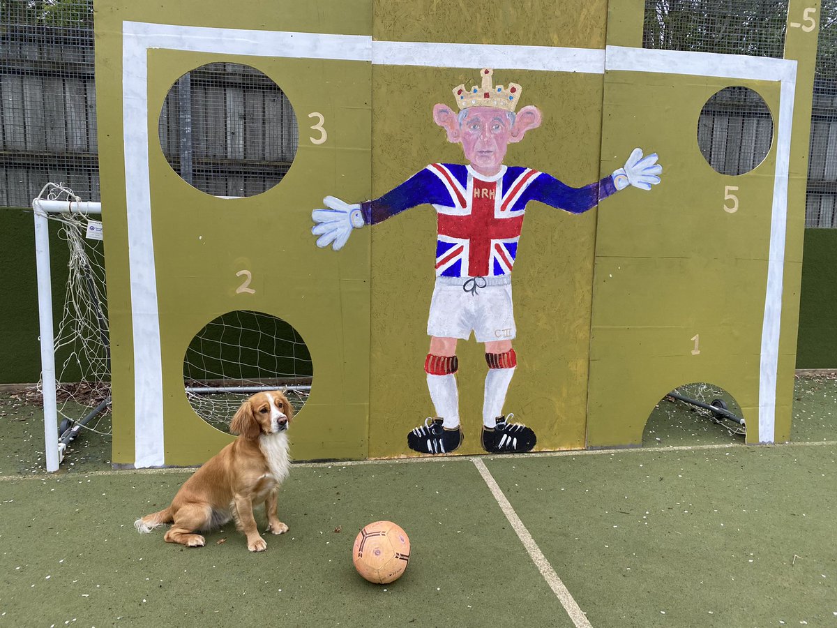 Beat the royal goalie #Coronation