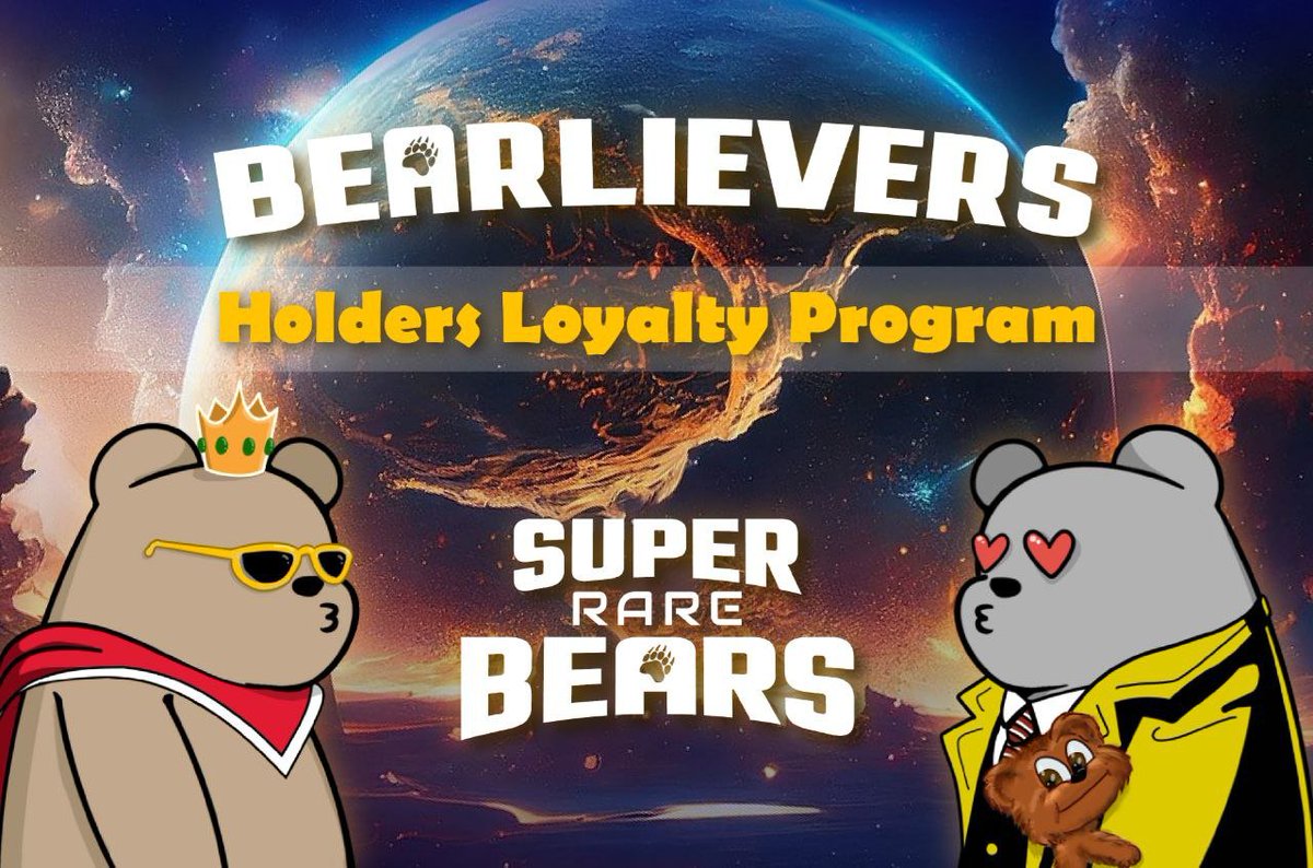 🐻 SuperRareBears &amp; #multiversX,  the first set of snapshots are going to take place during the next 2 weeks for our Bearliever program

📸 5 snapshots will be taken &amp; the average of top 3 will be used

However, first you need to qualify

The rewards will depend on the amount of