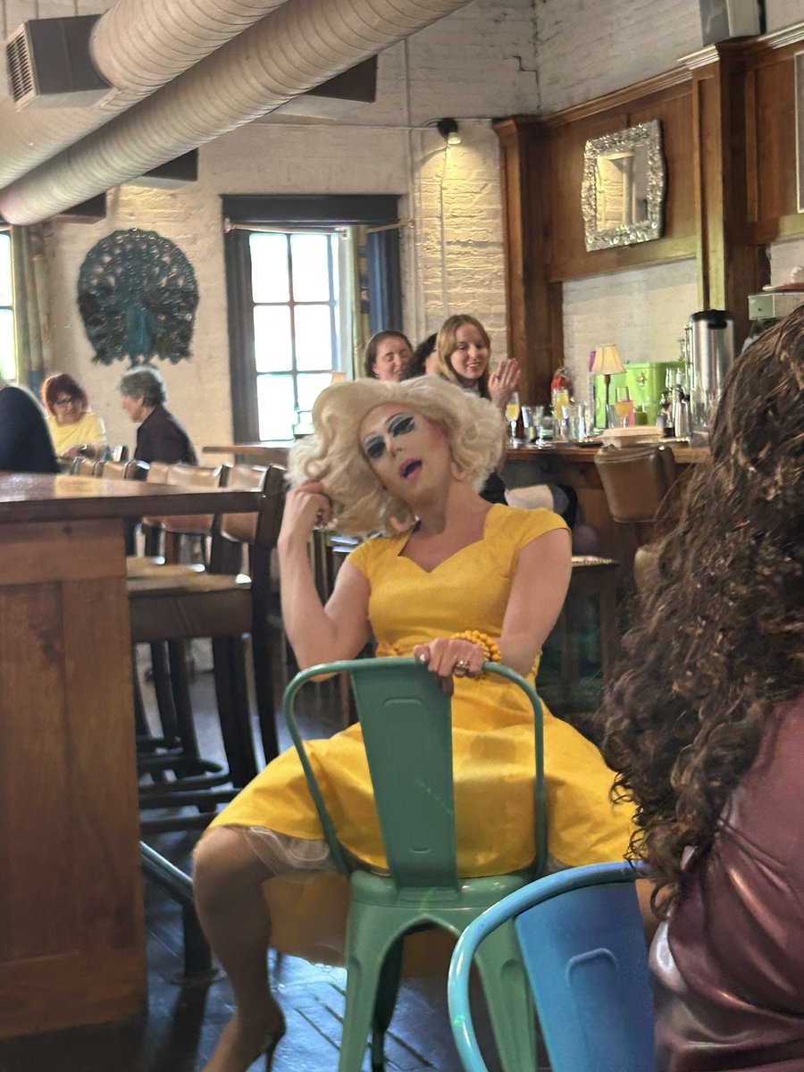carriganak's tweet photo. Thank you @CrazyAuntHelens for an awesome brunch for my birthday weekend! I was so impressed by the performers and was glad to share my poetry and ribbon twirling skills with the other celebrants. https://t.co/ozquhxpvbh