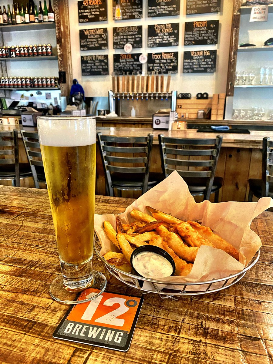 It’s Saturday and that means Fish Fry at 12Degree! (served Sunday too) Come by and enjoy some in the sun on our patio!