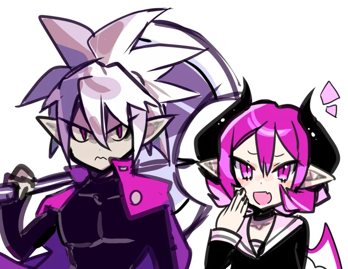mao and beryl x2 from memory for two anons on tumblr. they were too easy by default for me so i also tried to do the deliquent ones from drpg </3