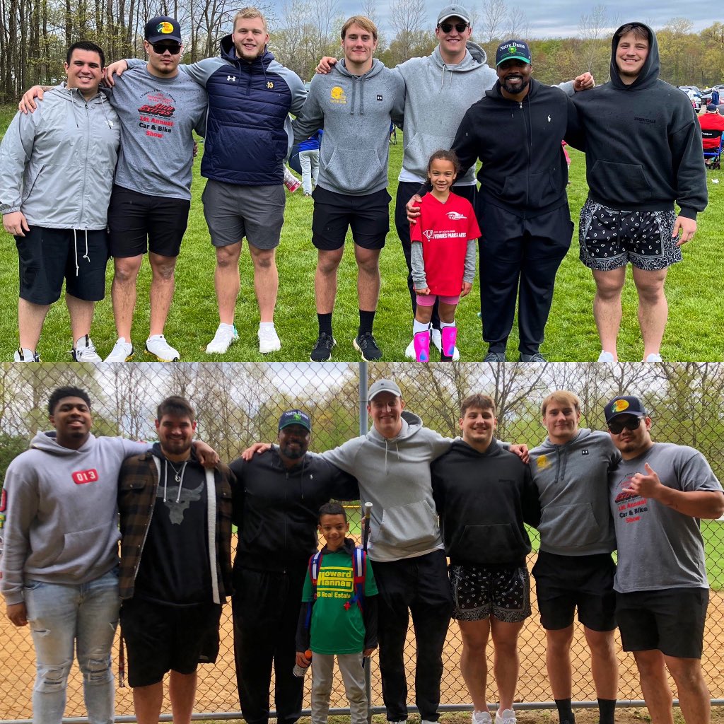 #FTB at its finest. 2 games in 1 morning ! I appreciate the fellas for making it out! ✊🏾 ☘️ #FamilyFootball #GoIrish