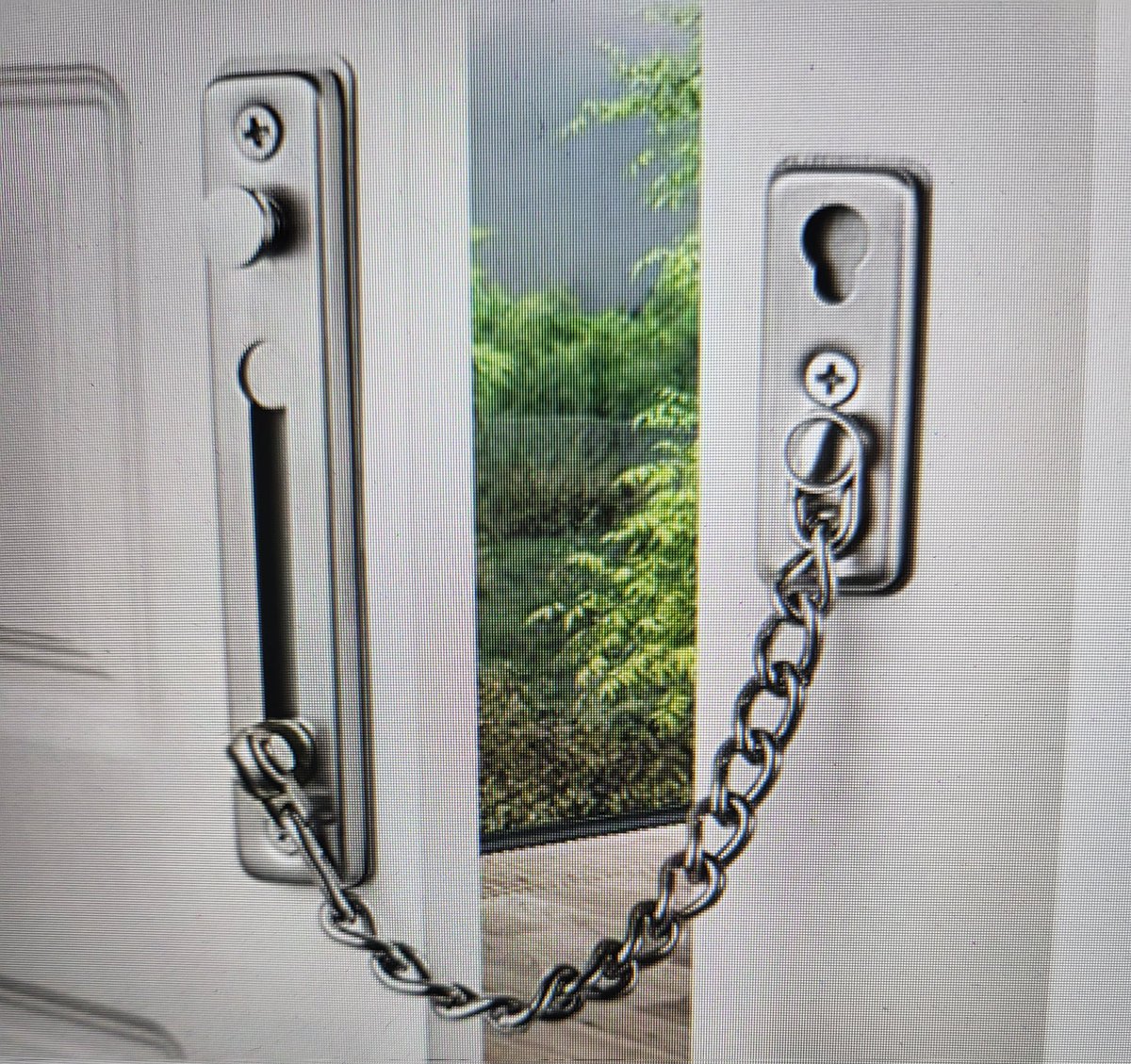 Quick writing question for Americans. What do you call this? Is it just a chain lock? Safety chain? Something else?

For context, the character speaking about it was born in Baltimore, now lives in Richmond. 

Thanks in advance for the help.