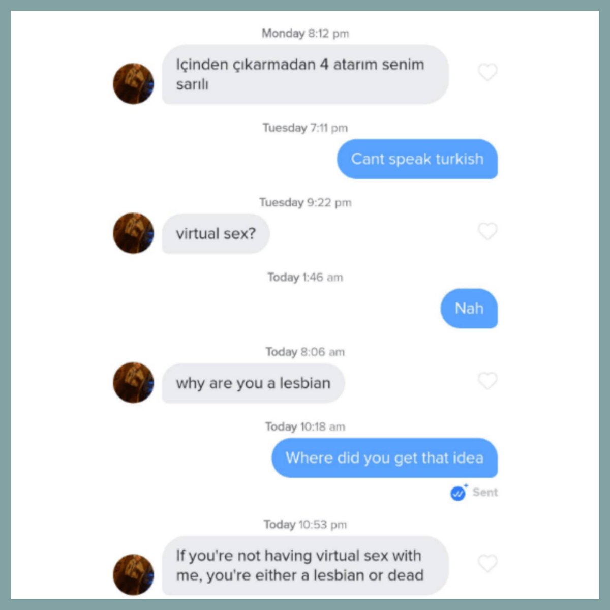 That's how lesbians are made?