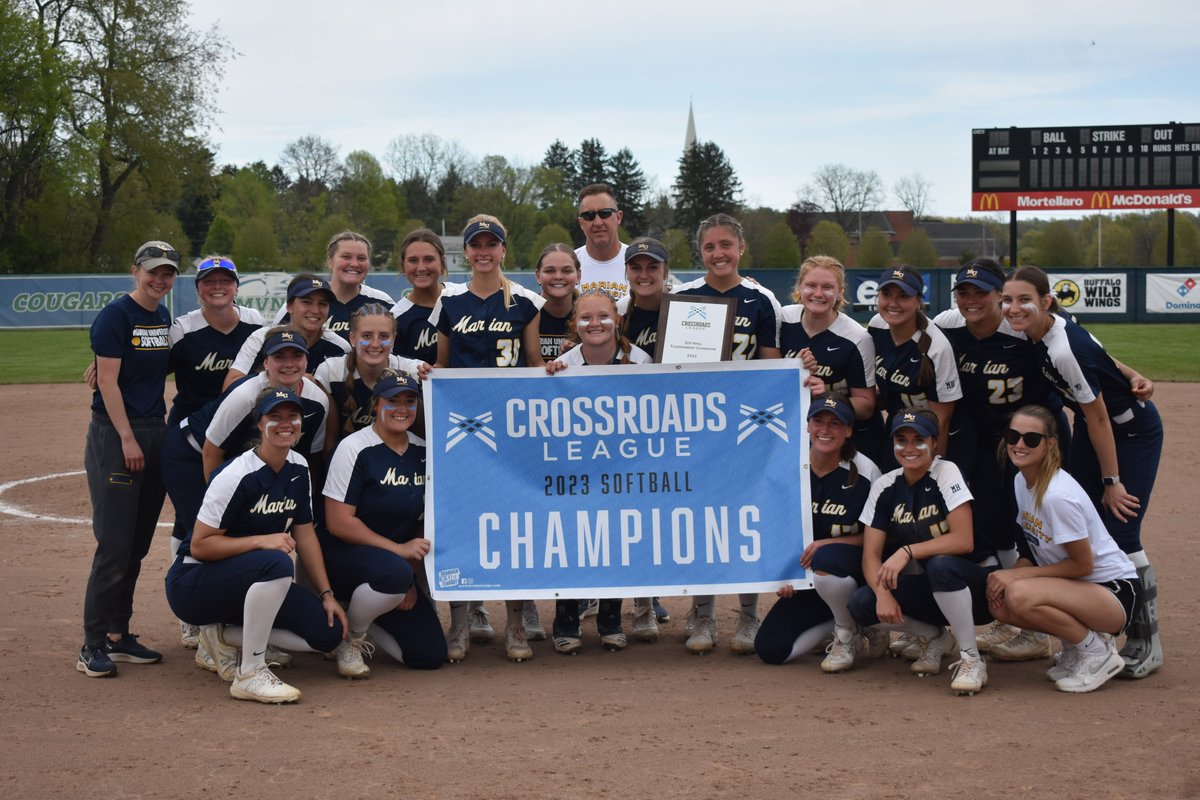 🏆𝓒𝓡𝓞𝓢𝓢𝓡𝓞𝓐𝓓𝓢 𝓛𝓔𝓐𝓖𝓤𝓔 𝓒𝓗𝓐𝓜𝓟𝓘𝓞𝓝𝓢🏆

Congratulations to <a href="/MarianKnightsSB/">Marian Softball</a> on their Crossroads League Tournament title with the 6-4 victory against Taylor!!