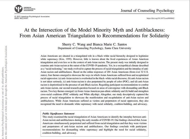 This paper is out. 

FINALLY. It took over 2 years for this piece to be recognized for its value &amp; I have cried trying to justify the importance of talking about these issues in our communities. 

If dissertations can be kids, then this is one of mine. 

Full text is available!