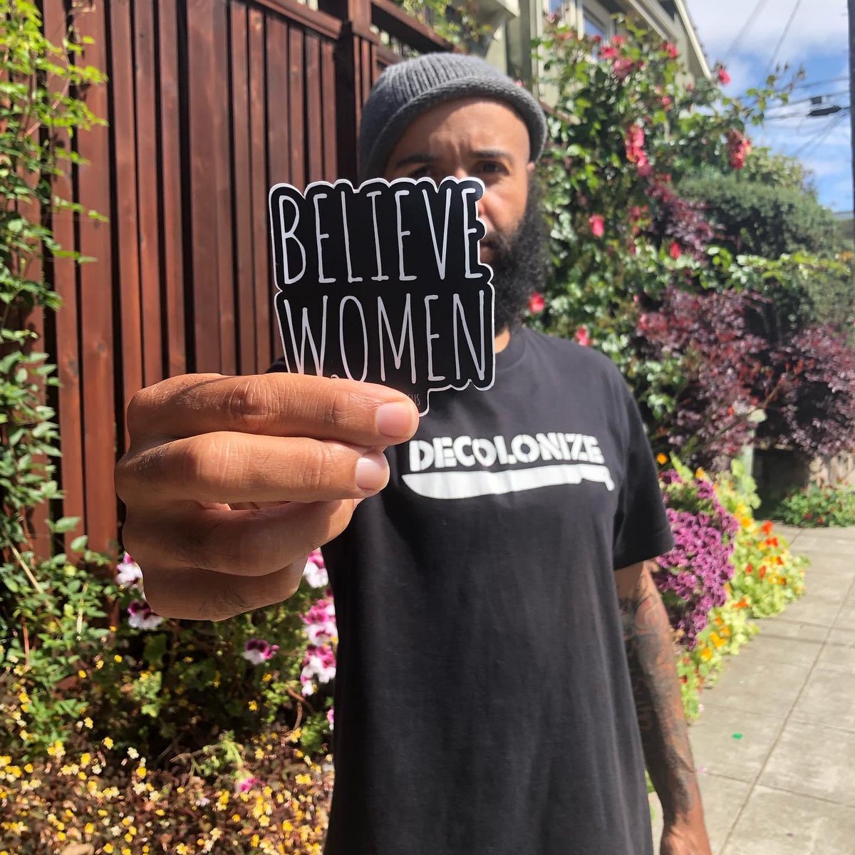 DEC0L0NIZE's tweet image. #simplemath #believewomen and condemn men for upholding #rapeculture #toxicmasculinity #misogyny #misogynoir #sexism #patriarchy 
*sticker via @AmericaHatesUs