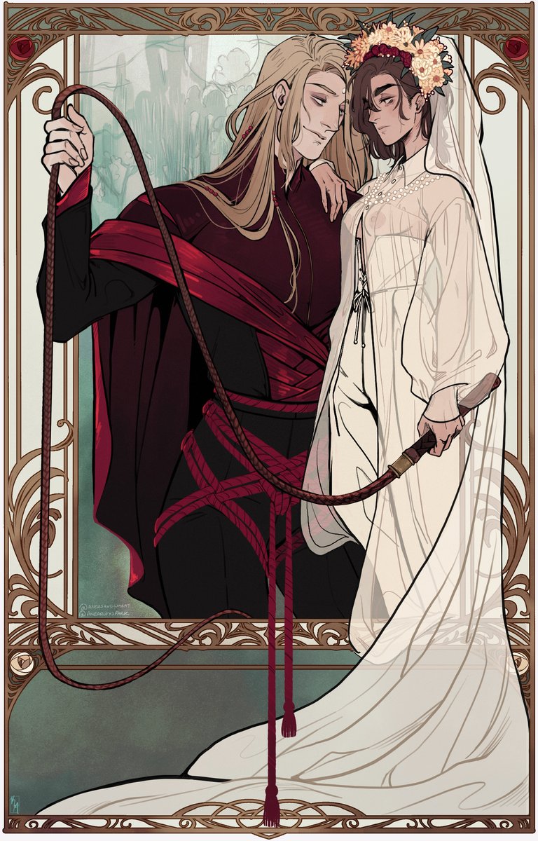 I will look for any excuse to reference my favorite folktale so for this year's #FFXIVOCGala the outfits are inspired by the story of Prince Lindworm, with Zenos as the titular cursed Prince Lindworm and Earley as the Shepard's Daughter