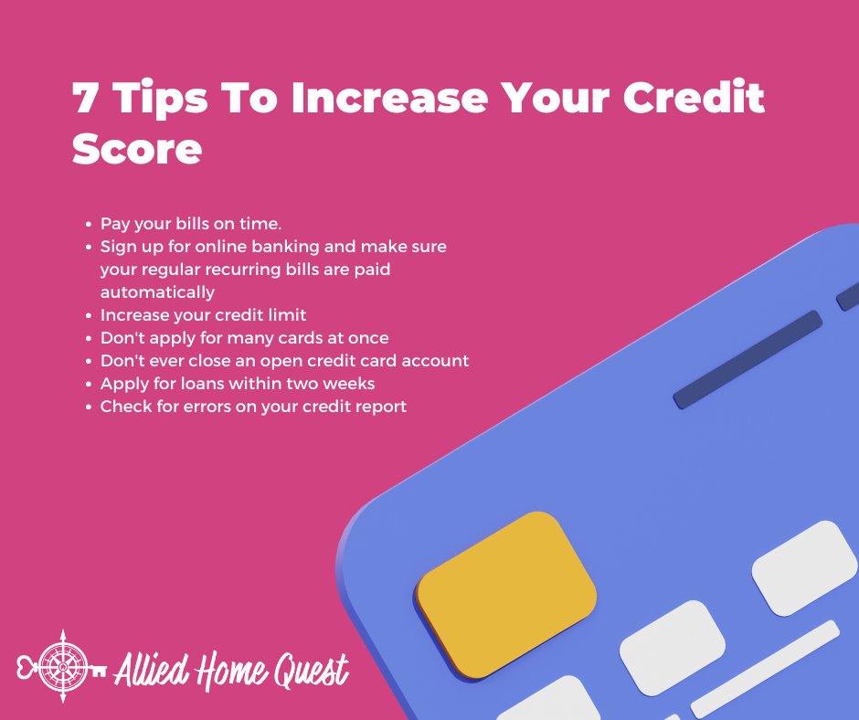 Got bad credit?! Contact me for more tips to bump up your scores!

#creditscores #improveyourcredit #notimelikethpresent #hereforyou #alliedhomequest #merrycozyattheheartofmore