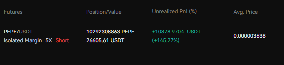 TraderZen_'s tweet photo. $PEPE is insane, holy shit!  

Im also humbled by the new followers, lets get rich together baby 

2k usdt GIVEAWAY!  
Like/RT, Follow and comment to enter!  

Ends 10/05
#Giveaway https://t.co/zyPN9t21ht
