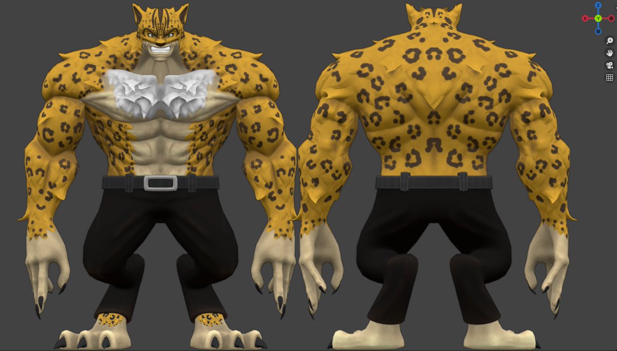 ya_gravity's tweet image. Leopard zoan for AnimeWorlds
not 100% sure on how I feel so let me know what I can improve! 
#RobloxDev #RobloxDevs #Blender3d #ONEPIECE #Substance3DPainter #ROBLOX #ZBrush