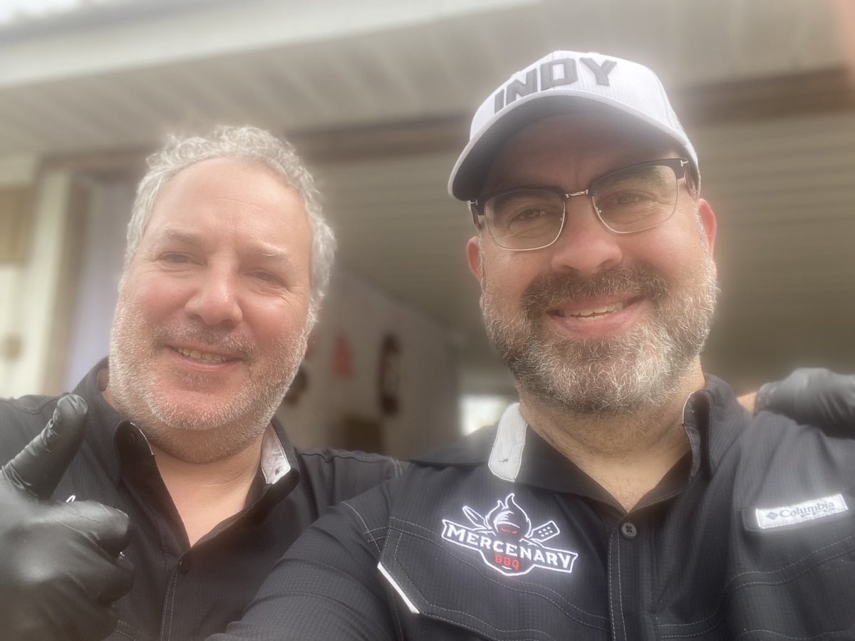 Edward_Holloran's tweet photo. What I do today before black tiein’ ⁦@RevIndyEvent⁩ - catered a country weddin’ in metropolitan Cloverdale, IN with the pit master ⁦@MercenaryBBQ⁩ ⁦@bjhawk4ku⁩ himself.  Book this guy for your events.  Food, service, quality, people are amazing.  Now to clean up https://t.co/zYsOKhifth