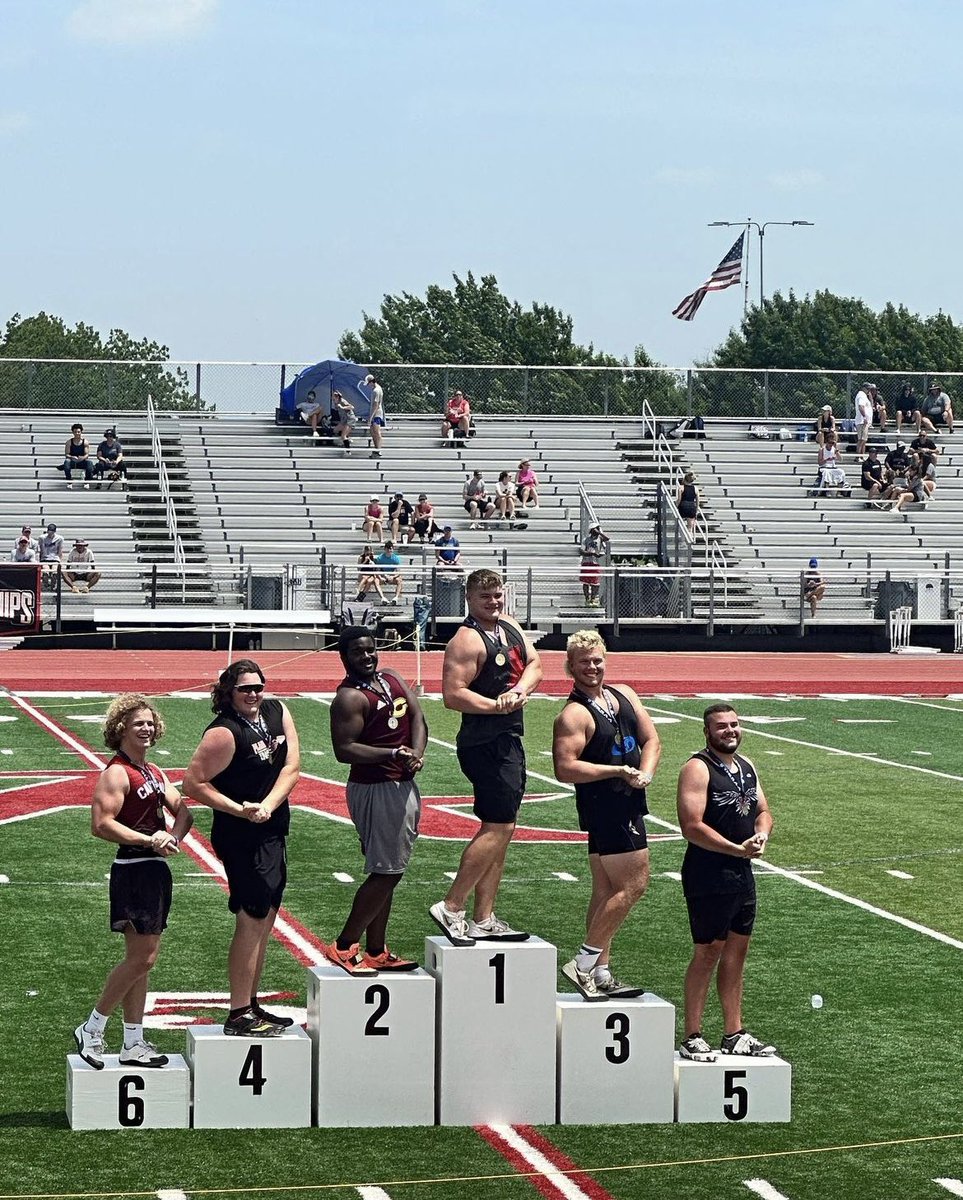 EvanKeefe66's tweet photo. State champion in discus 174’1
State runner-up for shot put 54’8
Great way to end my high school sports career https://t.co/U5daND7Qik